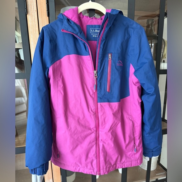 L.L. Bean Kids’ Adventure Seeker 3-in-1 Parka coat jacket ski snow Colorblock - Picture 1 of 12